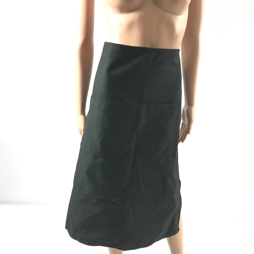 New Cintas Unisex Apron Solid Black OSFA NWT